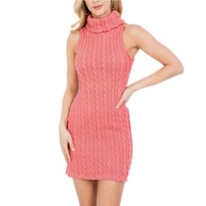 Bodycon Turtleneck Dress Womens Large